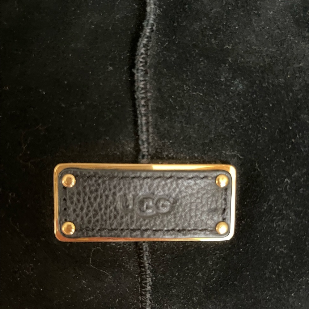 UGG Seldon Black Suede Tote - Picture 3 of 10
